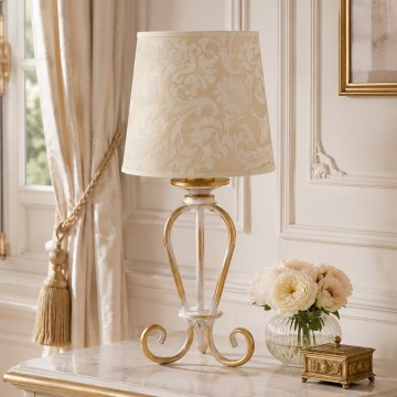Brilagi - Stolna lampa SONIA 1xE27/15W/230V kremasta/patina