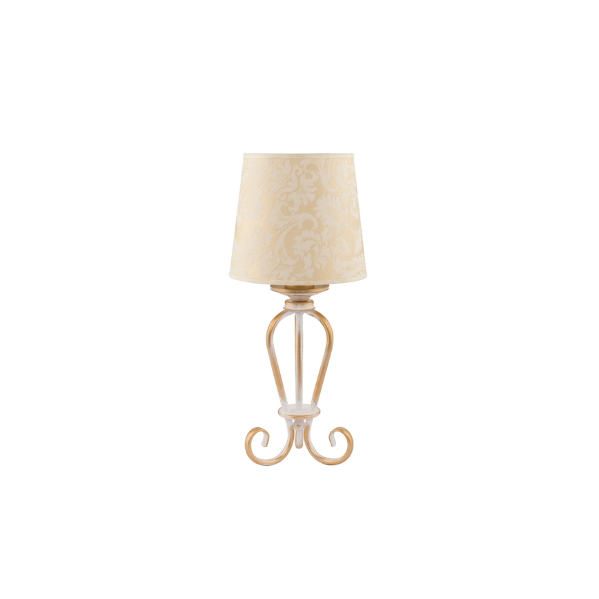 BRILAGI - Stolna lampa SONIA 1xE27/15W/230V kremasta/patina