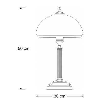 BRILAGI - Stolna lampa TAURUS 2xE14/11W/230V brončana