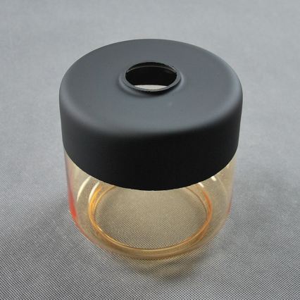 BRILAGI - Stolna lampa WOOD GLASS 1xE27/40W/230V smeđa/crna/dimno-bež