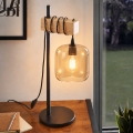 BRILAGI - Stolna lampa WOOD GLASS 1xE27/40W/230V smeđa/crna/zadimljena smeđa