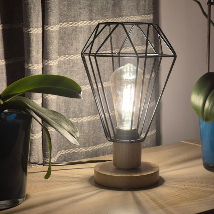 Brilagi - Stolna lampa WOODY BASKET 1xE27/60W/230V hrast