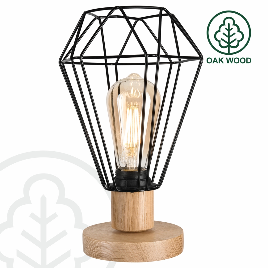 Brilagi - Stolna lampa WOODY BASKET 1xE27/60W/230V hrast