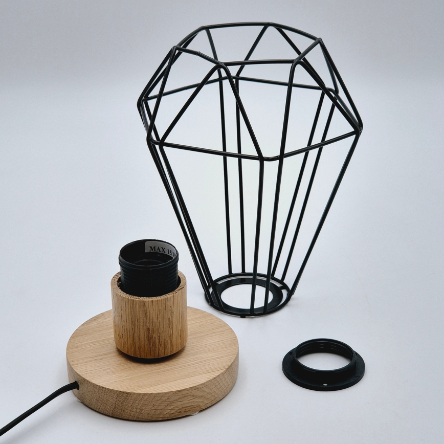 Brilagi - Stolna lampa WOODY BASKET 1xE27/60W/230V hrast