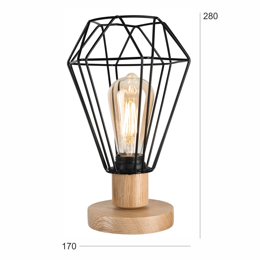 Brilagi - Stolna lampa WOODY BASKET 1xE27/60W/230V hrast