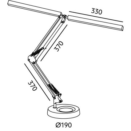 Brilagi - Stolna LED lampa VARIO s prigušivanjem LED/15W/230V 3000-6000K crna