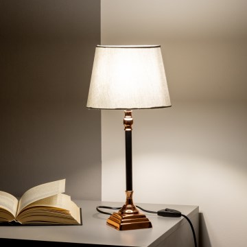 BRILAGI - Stolna svjetiljka CERIA 1xE14/40W/230V Ø 20,5 cm crna/bakrena/siva