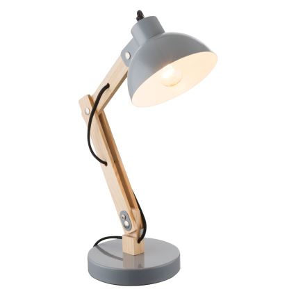 Brilagi - Stolna svjetiljka FOCUS 1xE27/40W/230V siva