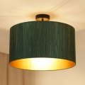Brilagi - Stropna lampa BOSTON ROLLER 1xE27/15W/230V promjer 45 cm slama zelena/zlatna