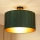 Brilagi - Stropna lampa BOSTON ROLLER 1xE27/15W/230V promjer 45 cm slama zelena/zlatna