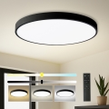 Brilagi - Stropna LED svjetiljka s prigušivanjem POOL SMART LED/128W/230V 3000-6000K Ø 100 cm Wi-Fi Tuya crna + daljinski upravljač