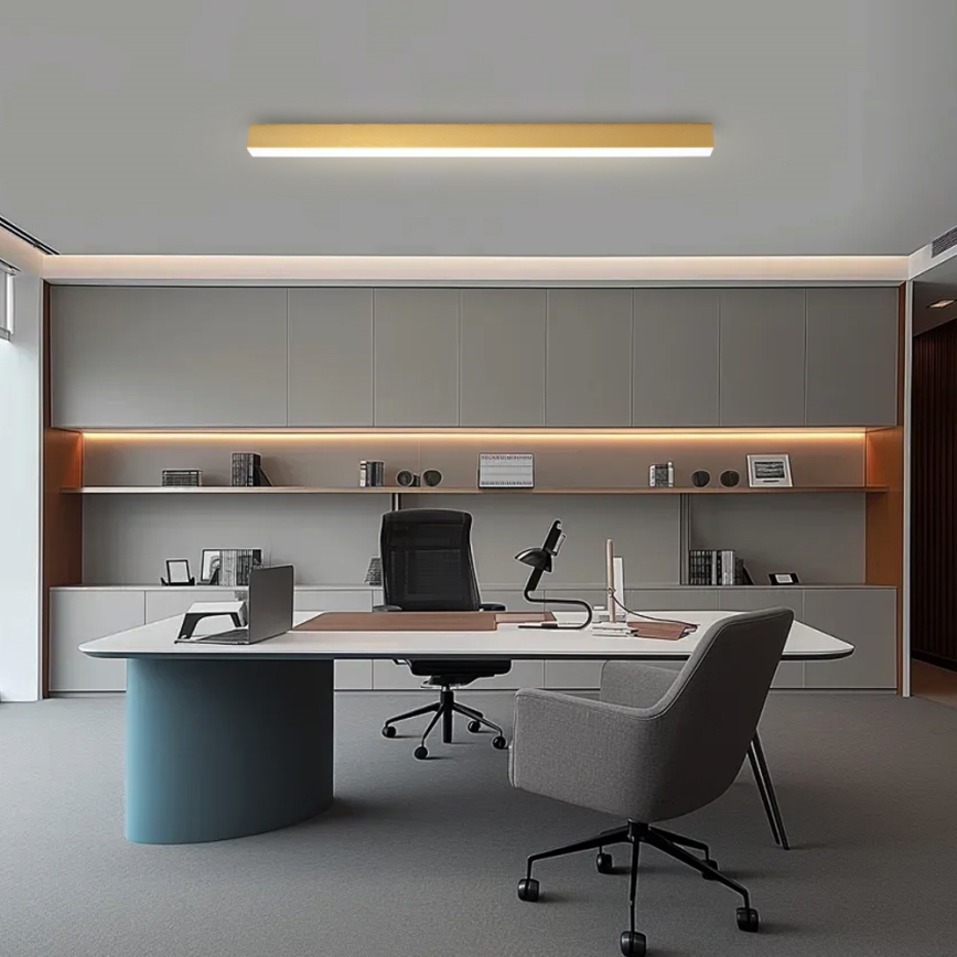 Brilagi - LED stropna svjetiljka s prigušivanjem SLEEKLINE SMART LED/40W/230V 3000-6000K Wi-Fi Tuya zlatna + daljinski upravljač