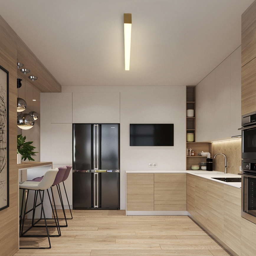 Brilagi - LED stropna svjetiljka s prigušivanjem SLEEKLINE SMART LED/40W/230V 3000-6000K Wi-Fi Tuya zlatna + daljinski upravljač