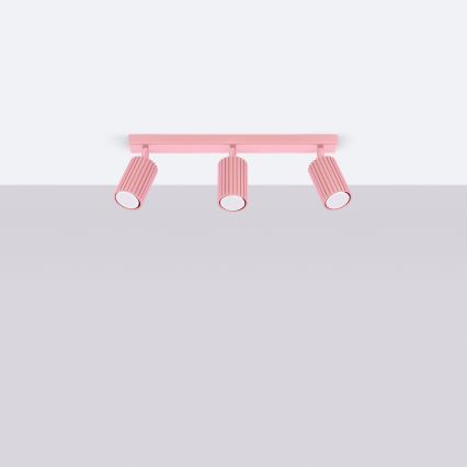 Brilagi - Stropna reflektorska svjetiljka CRESTO 3xGU10/10W/230V ružičasta