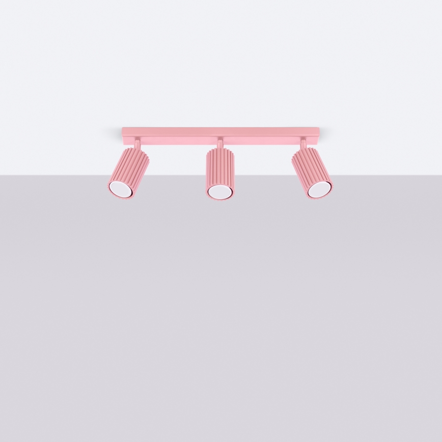 Brilagi - Stropna reflektorska svjetiljka CRESTO 3xGU10/10W/230V ružičasta