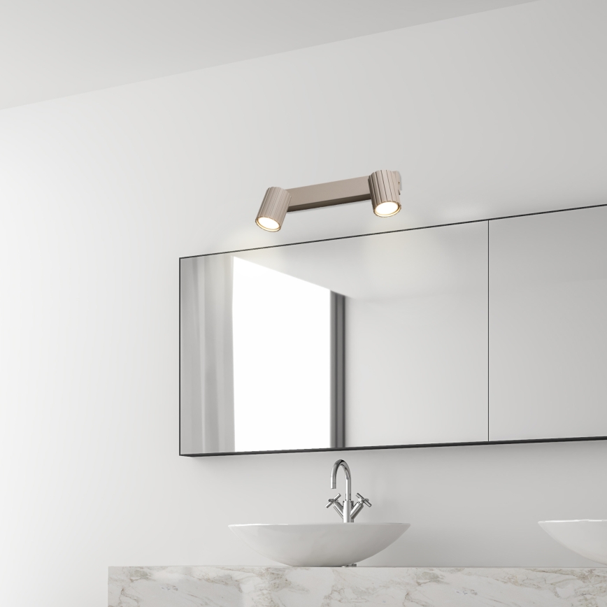 Brilagi - Stropna reflektorska svjetiljka CRISPINA 2xGU10/10W/230V bež