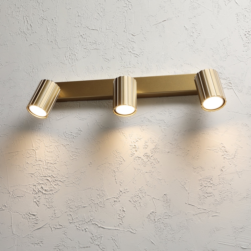 Brilagi - Stropna reflektorska svjetiljka CRISPINA 3xGU10/10W/230V zlatna