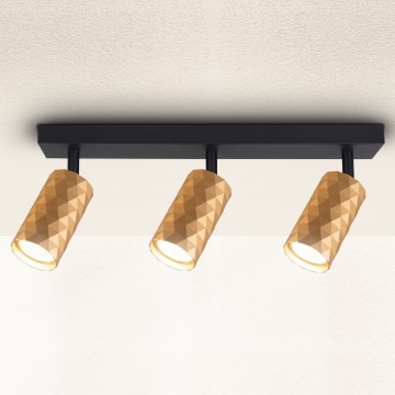 Brilagi - Stropna reflektorska svjetiljka SELE DIAMANT 3xGU10/30W/230V zlatna