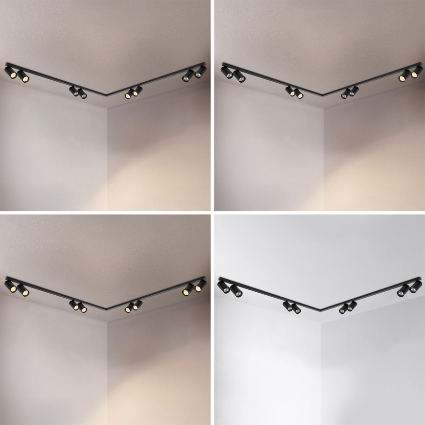 Brilagi - Stropna reflektorska svjetiljka SELE LONG 8xGU10/30W/230V crna