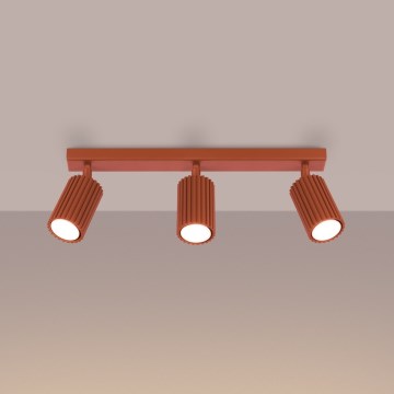 Brilagi - Stropna spot svjetiljka CRESTO 3xGU10/10W/230V crvena