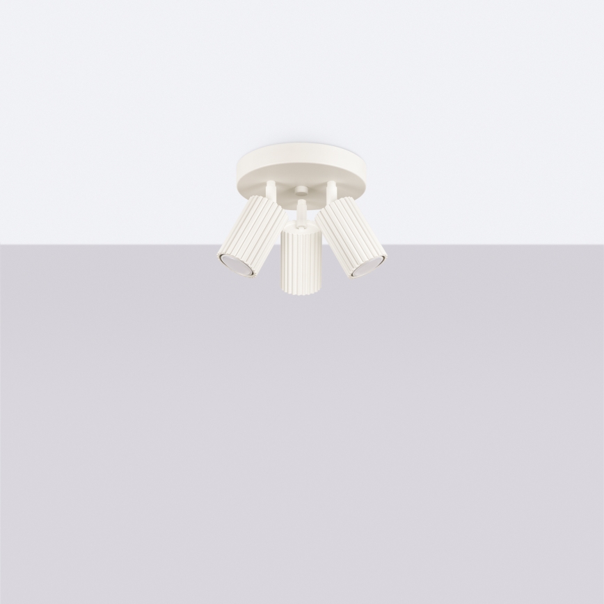 Brilagi - Stropna spot svjetiljka CRESTO 3xGU10/10W/230V krem boje