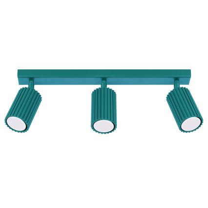 Brilagi - Stropna spot svjetiljka CRESTO 3xGU10/10W/230V tirkizna