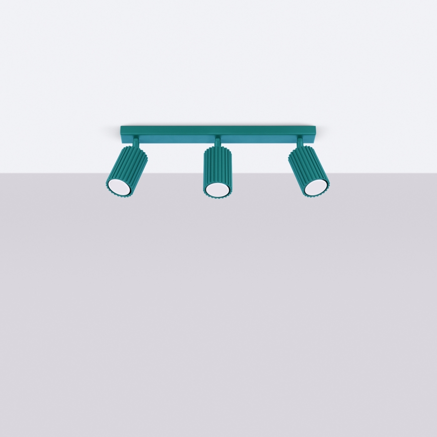 Brilagi - Stropna spot svjetiljka CRESTO 3xGU10/10W/230V tirkizna