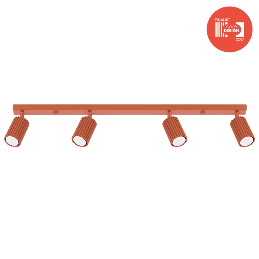 Brilagi - Stropna spot svjetiljka CRESTO 4xGU10/10W/230V crvena