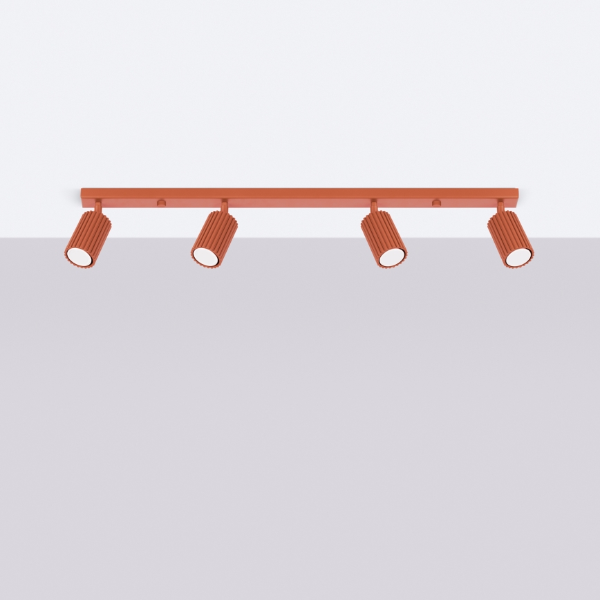 Brilagi - Stropna spot svjetiljka CRESTO 4xGU10/10W/230V crvena