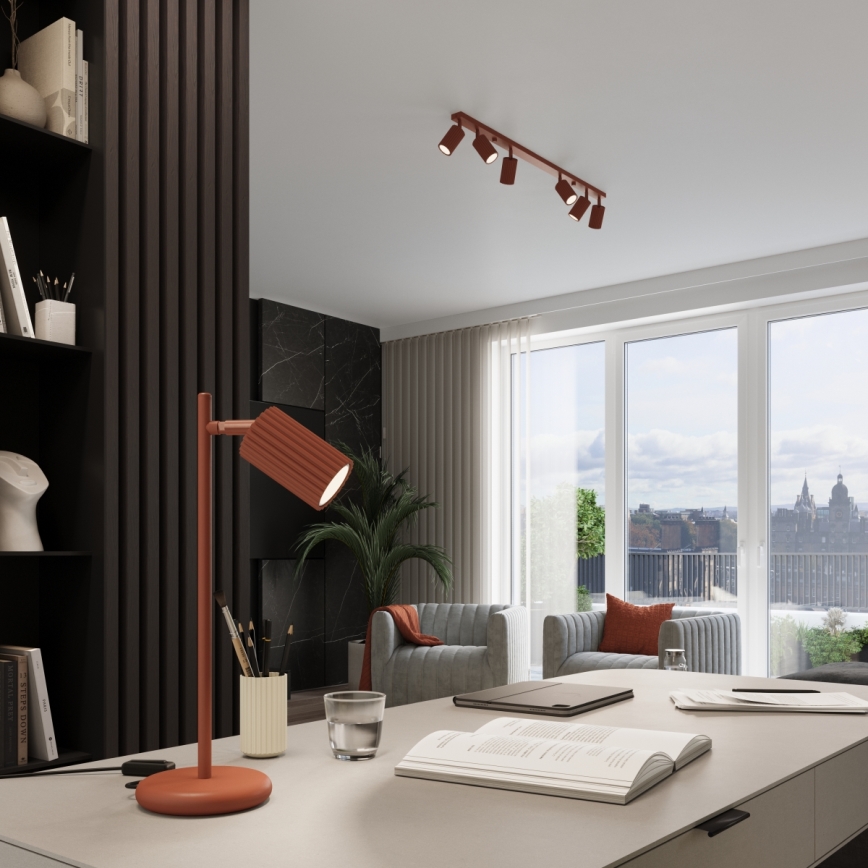 Brilagi - Stropna spot svjetiljka CRESTO 6xGU10/10W/230V crvena