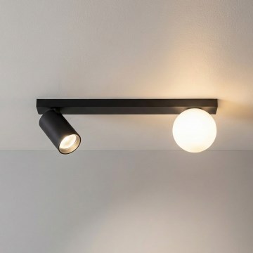 Brilagi - Stropna spot svjetiljka SELE BALL 1xGU10/30W/230V + 1xG9/10W crna
