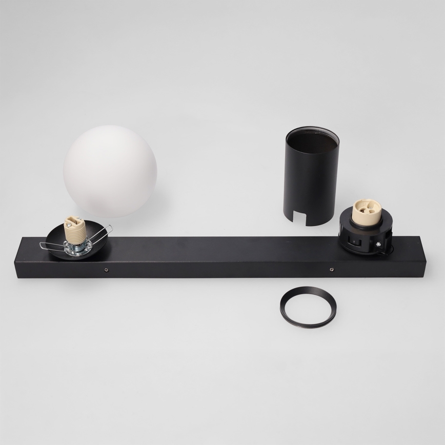 Brilagi - Stropna spot svjetiljka SELE BALL 1xGU10/30W/230V + 1xG9/10W crna