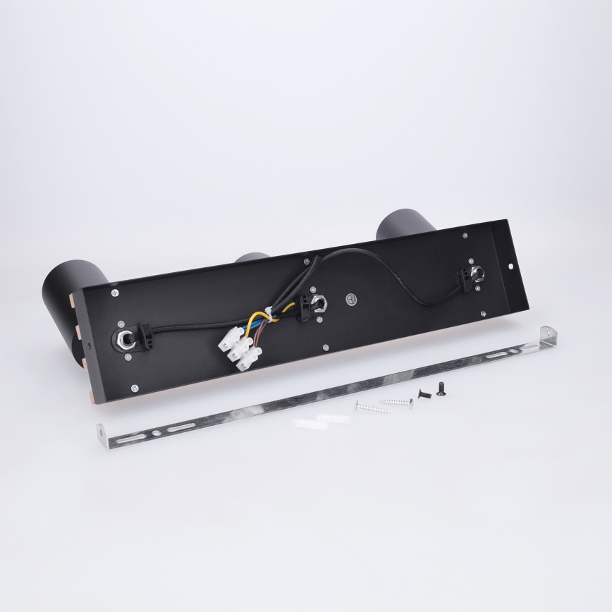 Brilagi - Stropna spot svjetiljka SELE WOOD ACOUSTIC 3xGU10/30W/230V crna/drvo