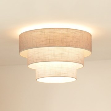 Brilagi - Stropna svjetiljka ALASKA LUNETA 1xE27/15W/230V pr. 45 cm siva/krem