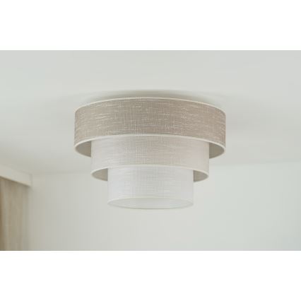 Brilagi - Stropna svjetiljka ALASKA LUNETA 1xE27/15W/230V pr. 45 cm siva/krem