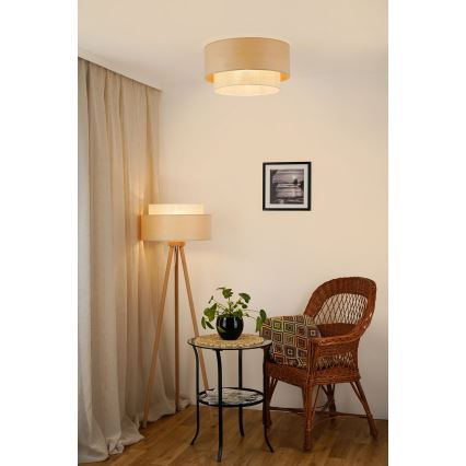 Brilagi - Stropna svjetiljka ARIZONA BOHO 1xE27/15W/230V pr. 45 cm bež