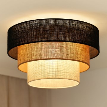 Brilagi - Stropna svjetiljka ASPEN LUNETA 1xE27/15W/230V pr. 45 cm crna/bež/krem