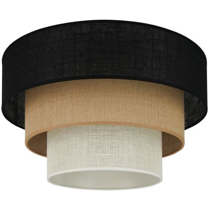 Brilagi - Stropna svjetiljka ASPEN LUNETA 1xE27/15W/230V pr. 45 cm crna/bež/krem