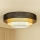 Brilagi - Stropna svjetiljka ASPEN LUNETA LED/12W/230V pr. 60 cm 3000K/4000K/6400K crna/bež/krem