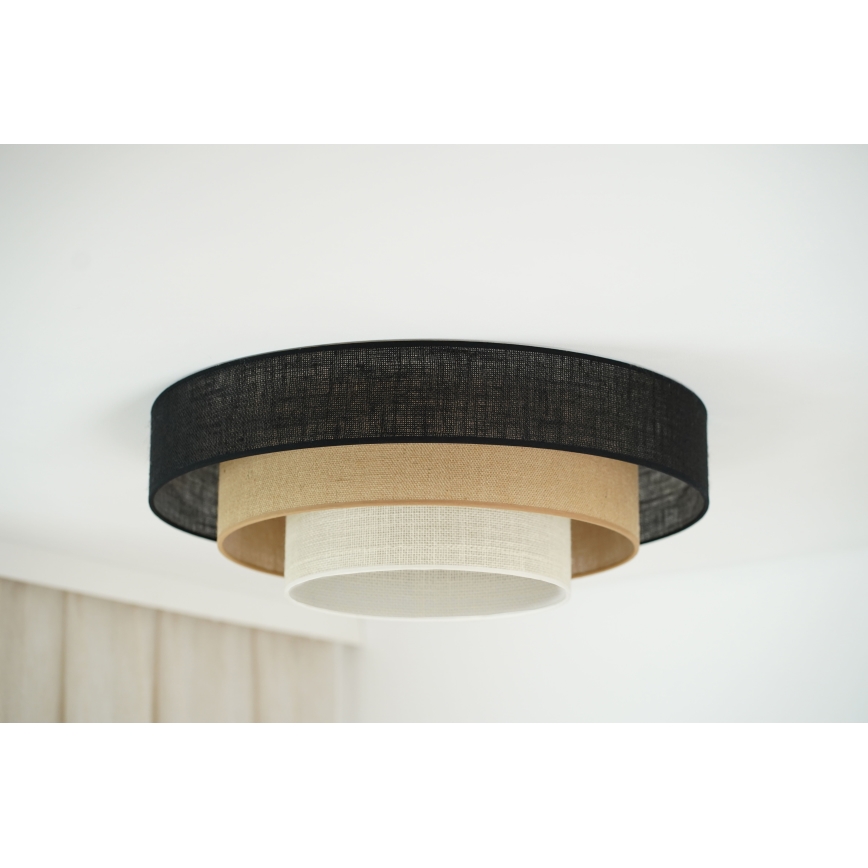 Brilagi - Stropna svjetiljka ASPEN LUNETA LED/12W/230V pr. 60 cm 3000K/4000K/6400K crna/bež/krem