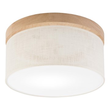 Brilagi - Stropna svjetiljka BELLADONNA 1xE27/15W/230V pr. 30 cm krem/hrast