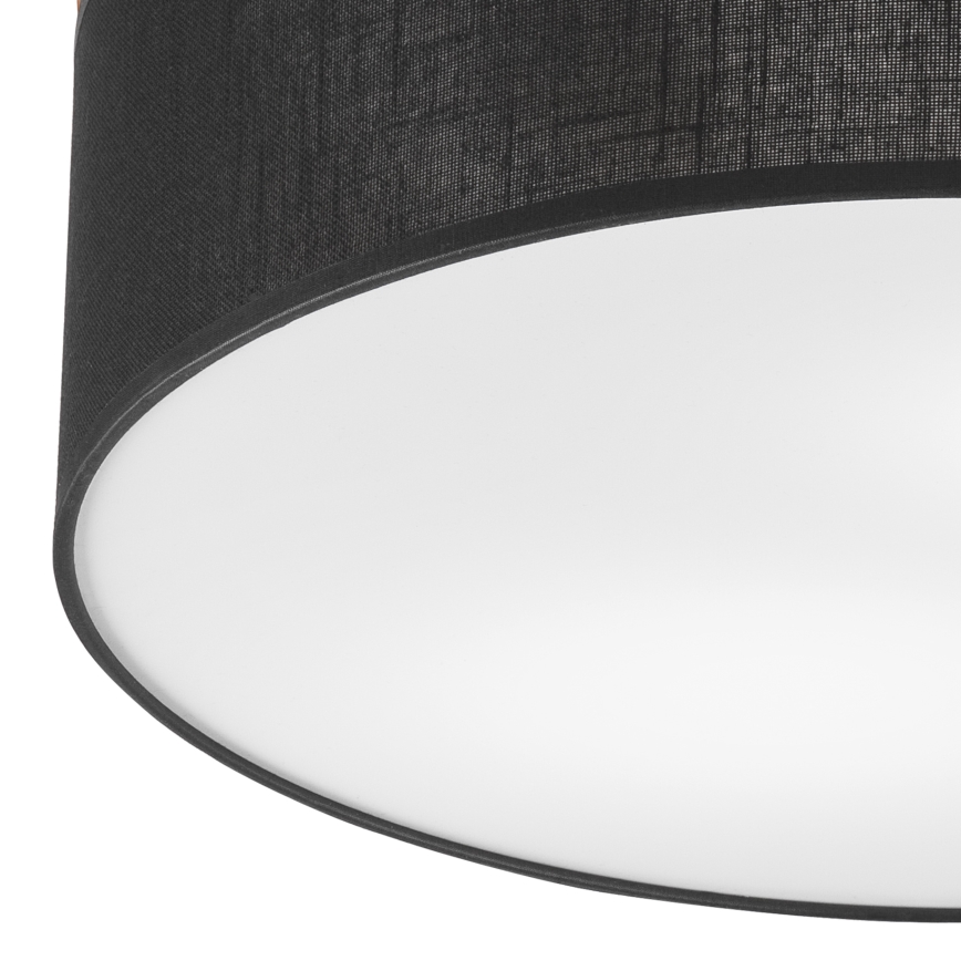 Brilagi - Stropna svjetiljka BELLADONNA 2xE27/15W/230V pr. 40 cm crna/hrast