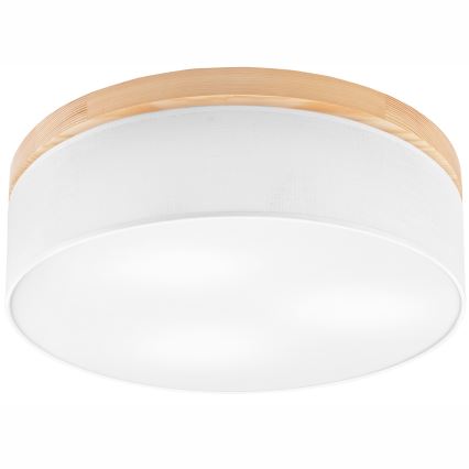 Brilagi - Stropna svjetiljka BELLADONNA 3xE27/15W/230V pr. 50 cm bijela/bor