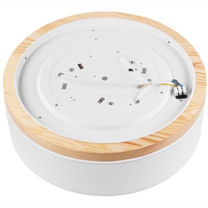 Brilagi - Stropna svjetiljka BELLADONNA 3xE27/15W/230V pr. 50 cm bijela/bor