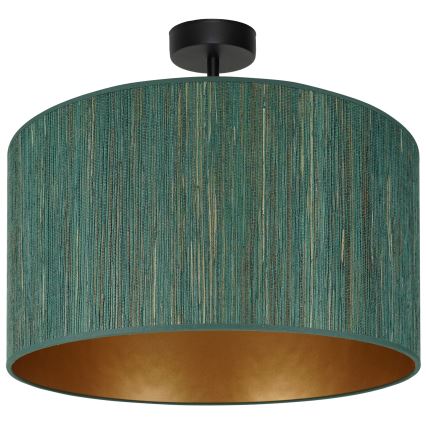 Brilagi - Stropna lampa BOSTON ROLLER 1xE27/15W/230V promjer 45 cm slama zelena/zlatna