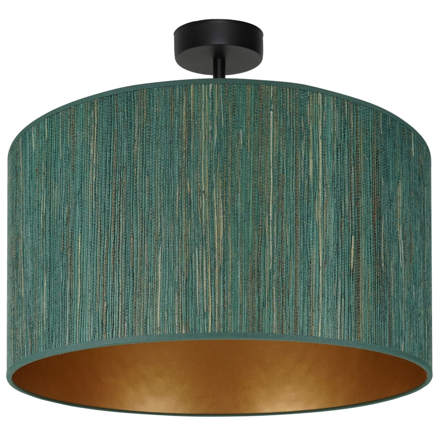 Brilagi - Stropna lampa BOSTON ROLLER 1xE27/15W/230V promjer 45 cm slama zelena/zlatna