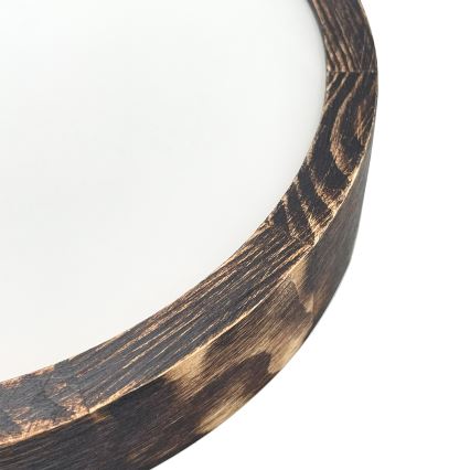 Brilagi - Stropna svjetiljka CARVALHO SLIM SMOKEY 1xE27/60W/230V hrast Ø 27,5 cm