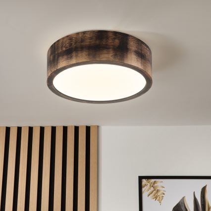 Brilagi - Stropna svjetiljka CARVALHO SMOKEY 1xE27/60W/230V hrast Ø 27,5 cm