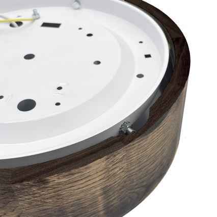 Brilagi - Stropna svjetiljka CARVALHO SMOKEY 1xE27/60W/230V hrast Ø 27,5 cm