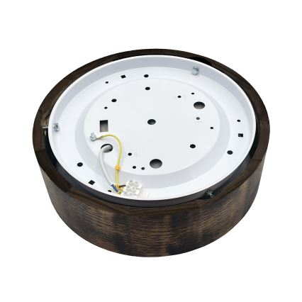 Brilagi - Stropna svjetiljka CARVALHO SMOKEY 1xE27/60W/230V hrast Ø 27,5 cm